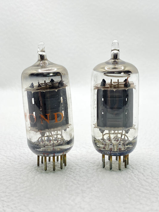 GE / Hammond 12AX7 Vintage Preamp Vacuum Tubes Matched Pair Tested USA
