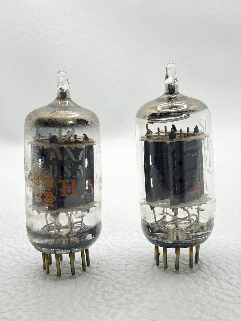 GE / Hammond 12AX7 Vintage Preamp Vacuum Tubes Matched Pair Tested USA