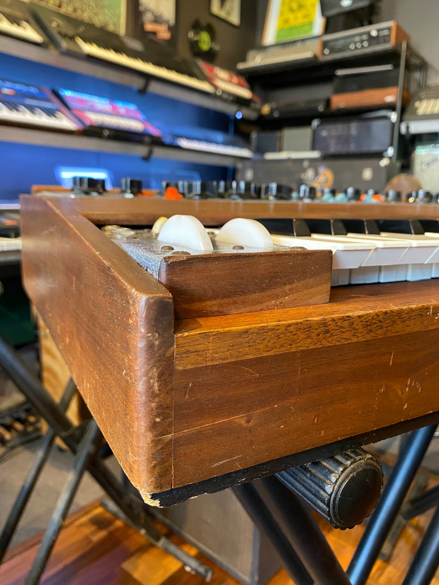 Moog Minimoog Model D 44-Key Monophonic Synthesizer Walnut 1973