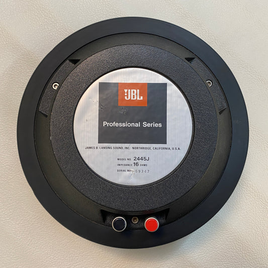 JBL 2445J 2” 8 Ohm Vintage High Frequency Compression Driver Horn Reconed 1980s