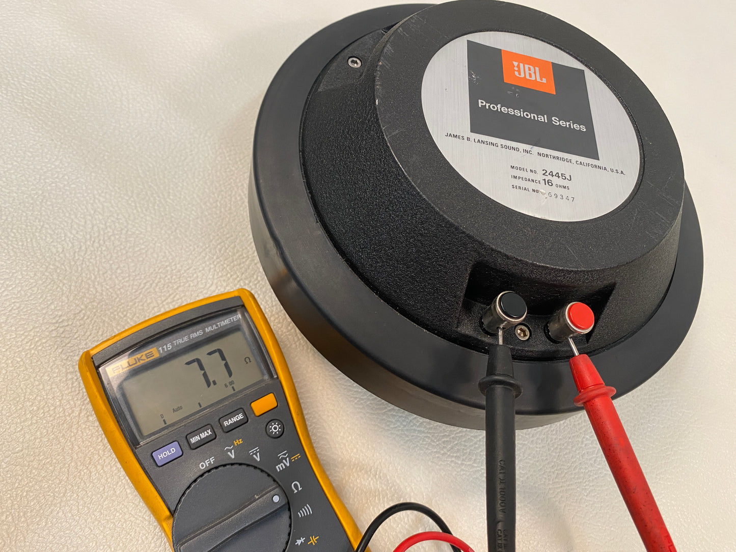 JBL 2445J 2” 8 Ohm Vintage High Frequency Compression Driver Horn Reconed 1980s