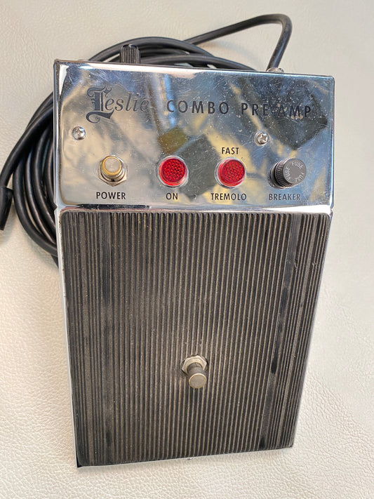 Leslie Combo Pre-Amp Vintage Footswitch Pedal Model 020875 for 145 / 147 1970s