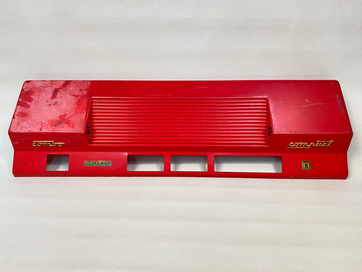 Farfisa Combo Compact Vintage Organ Plastic Top Red 1960s Italy