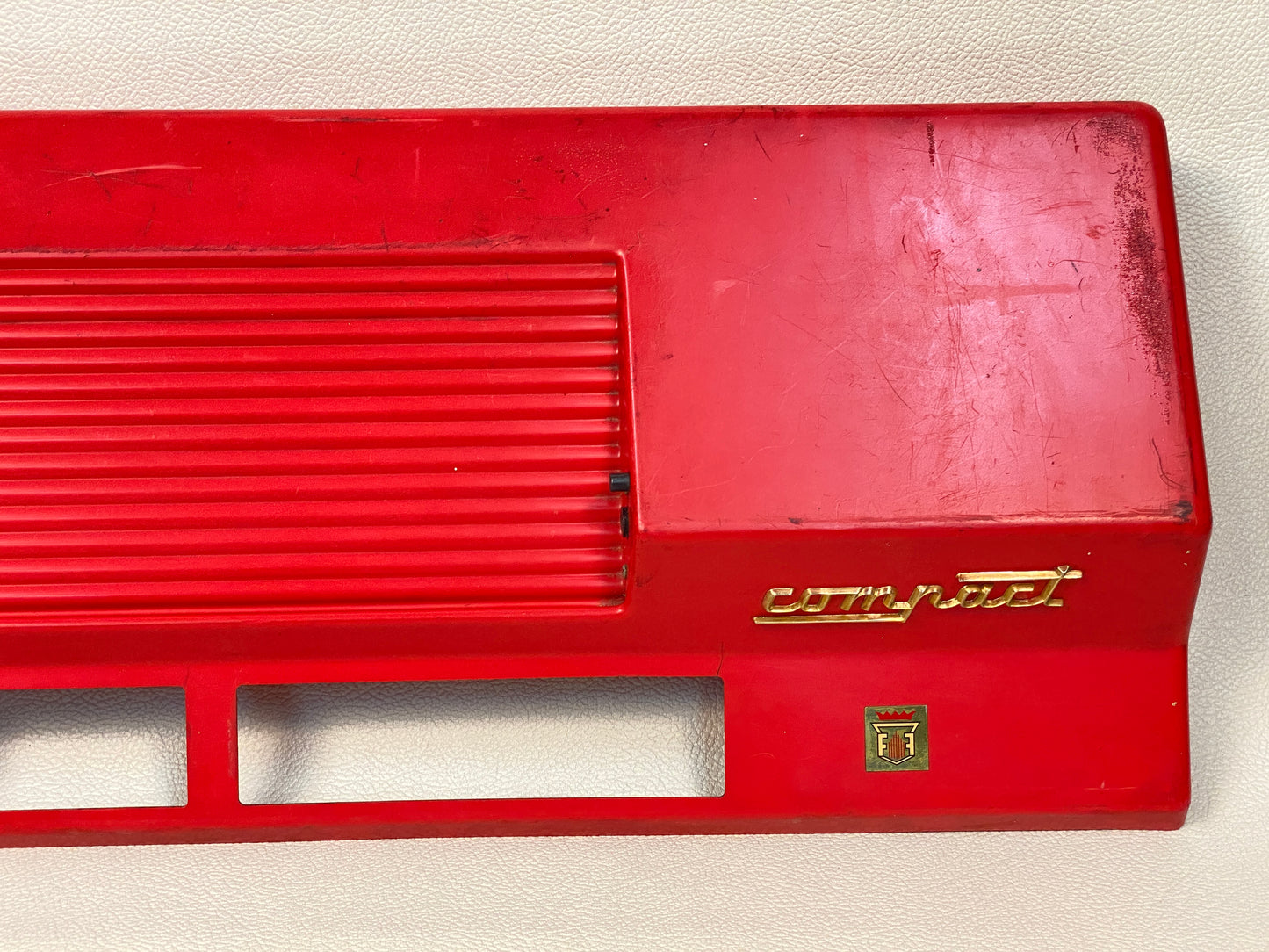 Farfisa Combo Compact Vintage Organ Plastic Top Red 1960s Italy