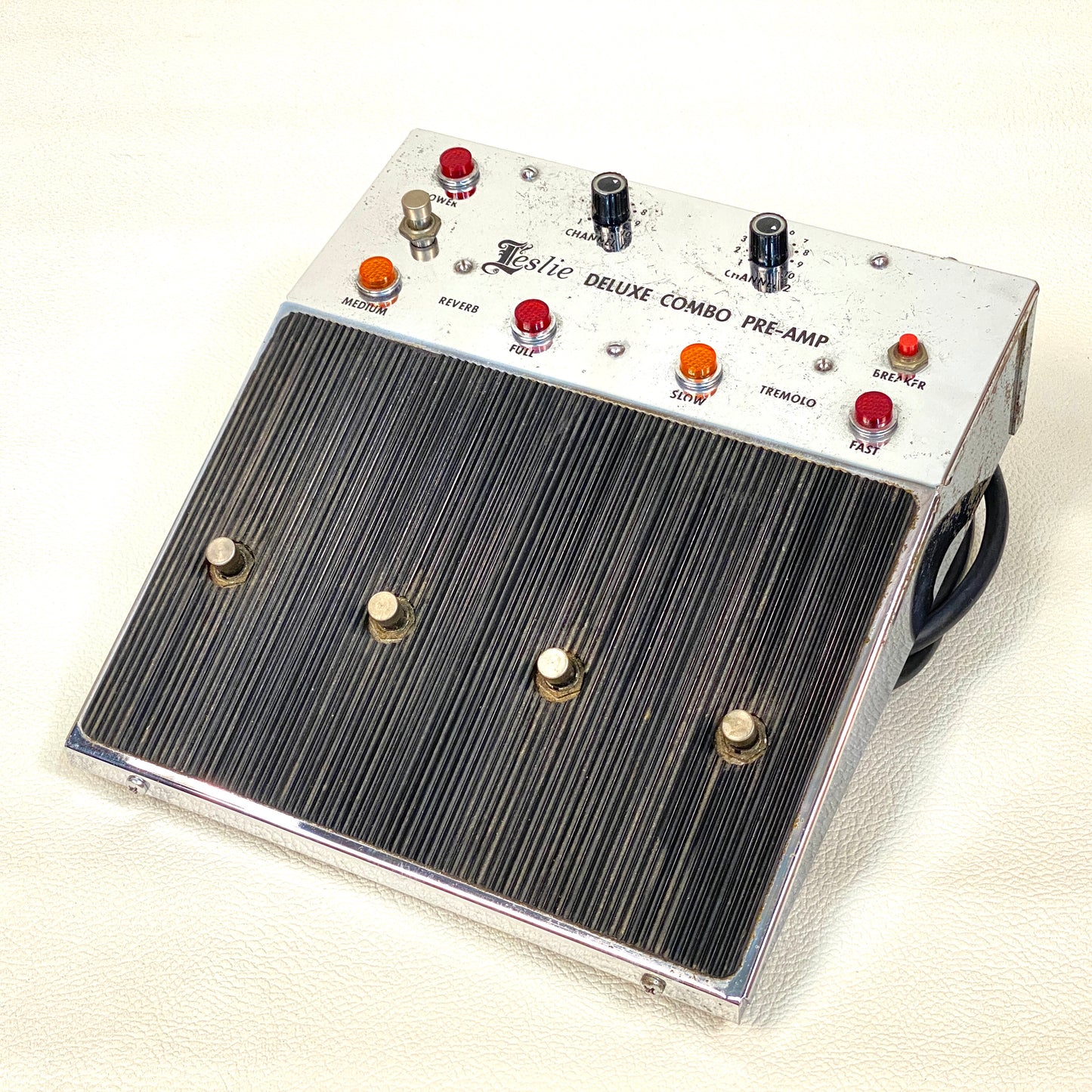 Leslie Deluxe Combo Pre-Amp Pedal Model 039420 Vintage 900 c. 1970s