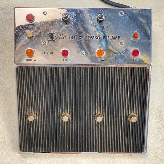Leslie Deluxe Combo Pre-Amp Pedal Model 039420 Vintage 900 c. 1970s