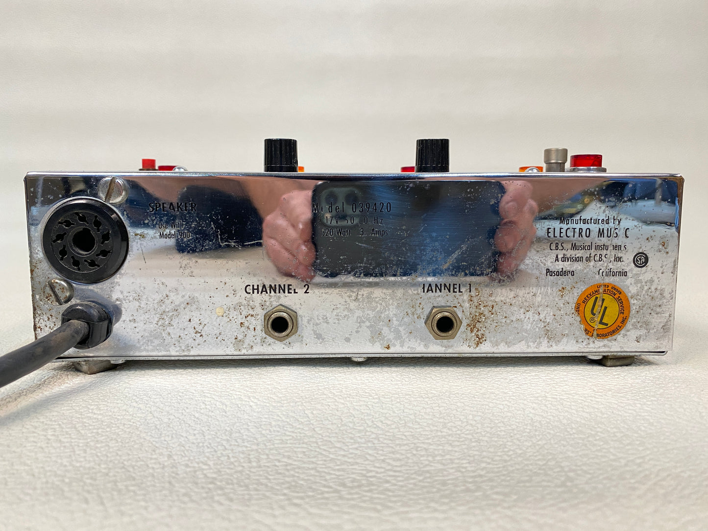 Leslie Deluxe Combo Pre-Amp Pedal Model 039420 Vintage 900 c. 1970s