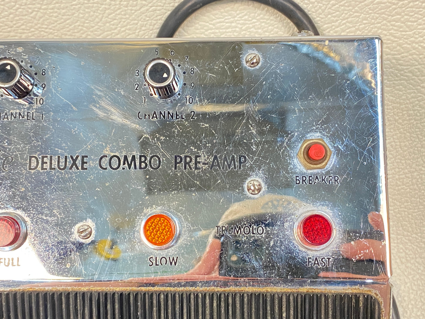 Leslie Deluxe Combo Pre-Amp Pedal Model 039420 Vintage 900 c. 1970s