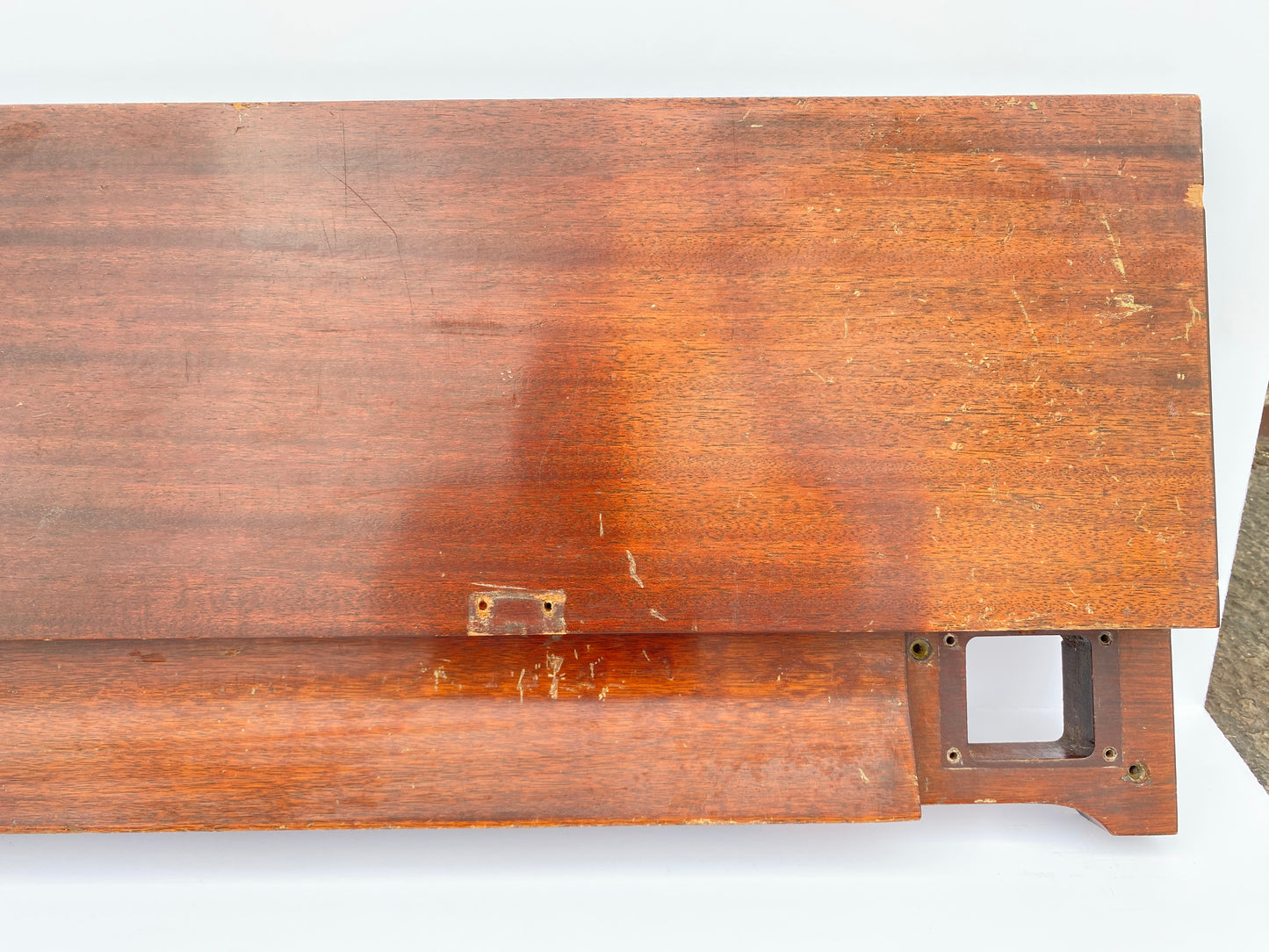 Hammond A-100 Organ Top Panel Music Stand Base Vintage Mahogany Natural c. 1960s