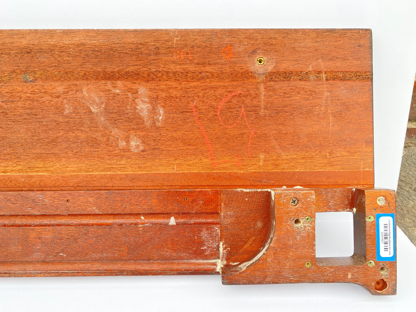 Hammond A-100 Organ Top Panel Music Stand Base Vintage Mahogany Natural c. 1960s