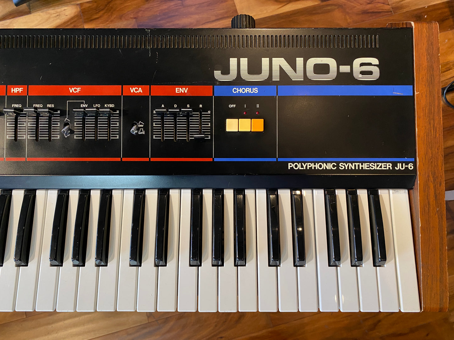 Roland Juno-6 Vintage 61-Key Polyphonic Synthesizer Keyboard 1983 Pro Serviced