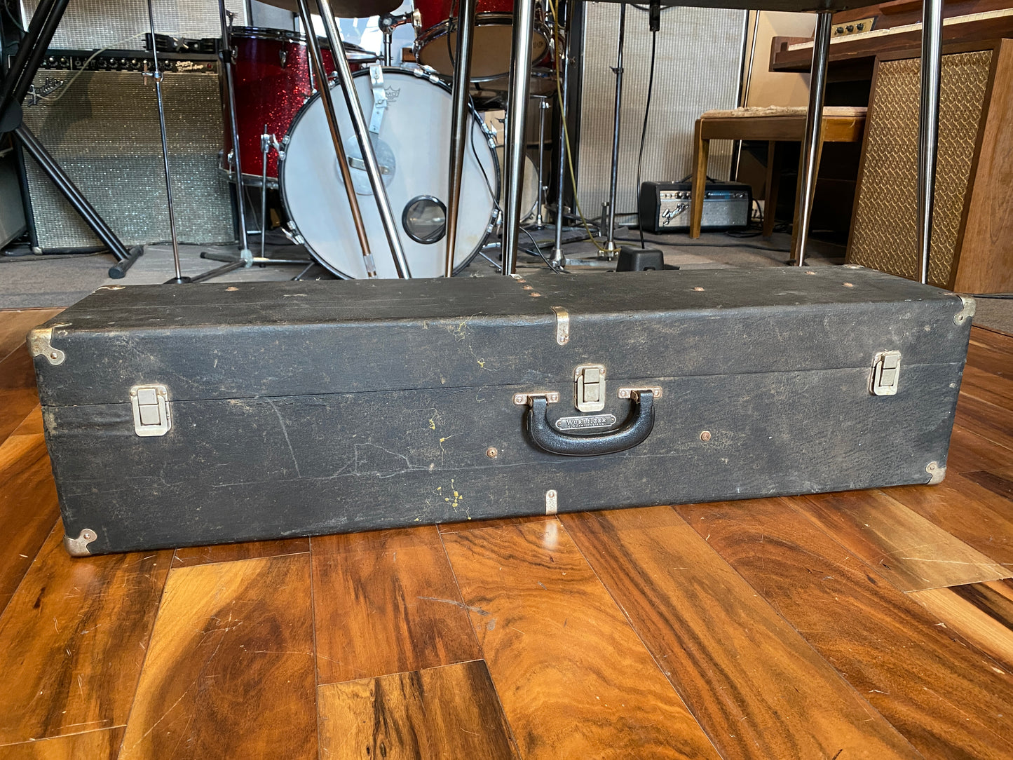 Wurlitzer 7100 Solid State Stereo Vintage 8x8” Amp & 7250 Brass Horn 1960s