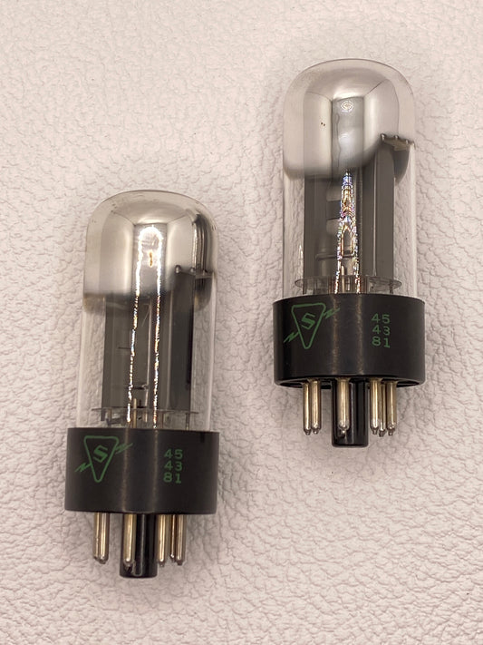 Sylvania 6V6GT Vintage Power Tubes Matched Pair USA