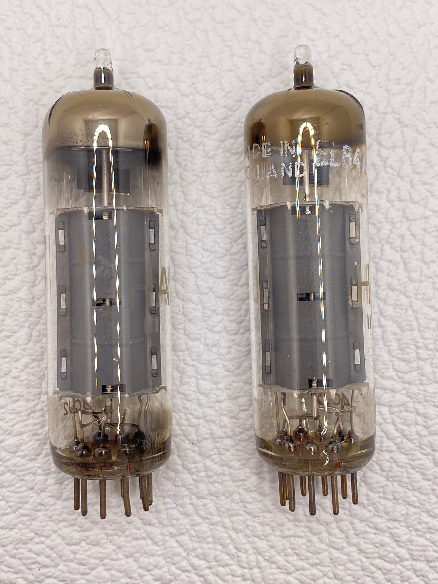 Hammond Philips Heerlen EL84 Vintage Power Tubes Matched Pair Holland