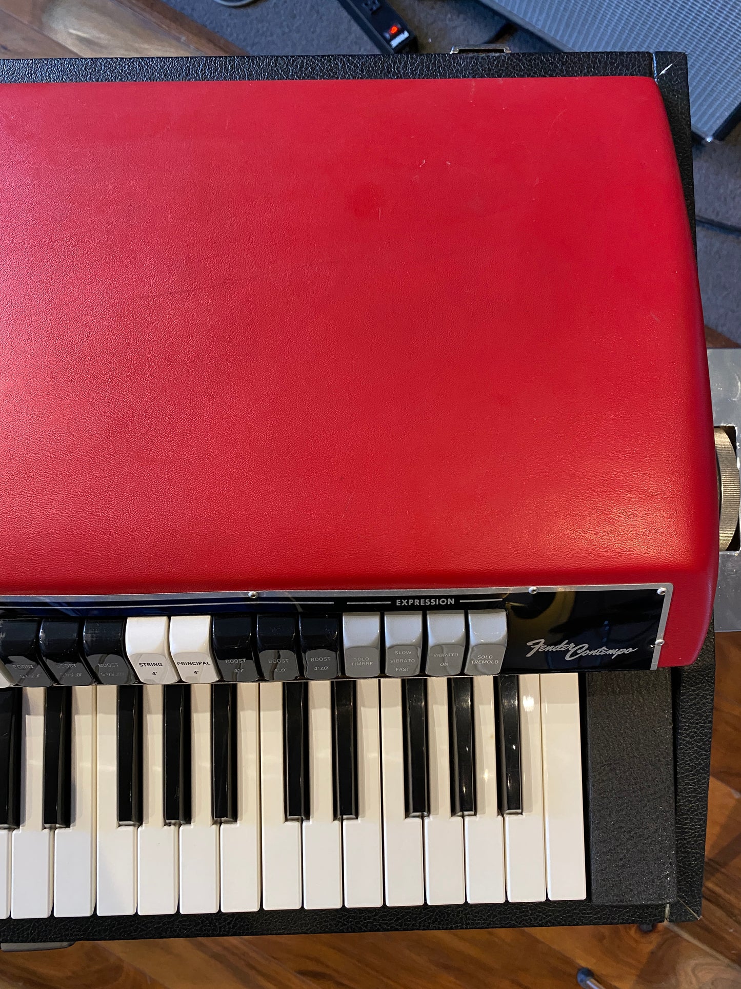 Fender Contempo Vintage Combo Organ USA 1960s Pro Serviced w/ Volume Pedal & Legs