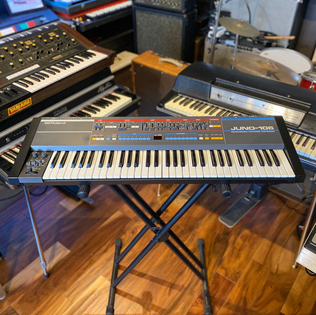 Roland Juno-106 61-Key Vintage Polyphonic Synthesizer Keyboard 1984 Pro Serviced