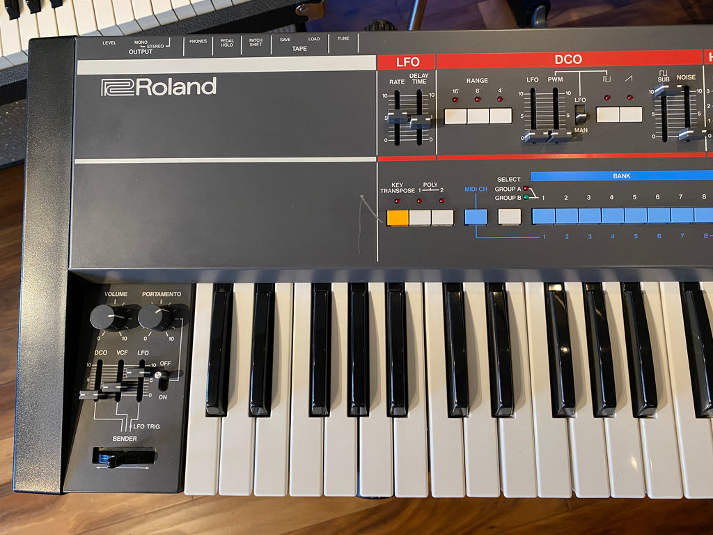 Roland Juno-106 61-Key Vintage Polyphonic Synthesizer Keyboard 1984 Pro Serviced