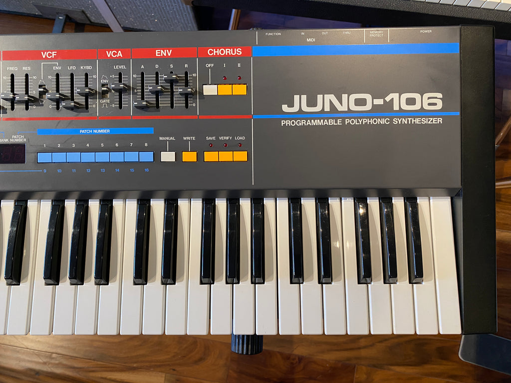 Roland Juno-106 61-Key Vintage Polyphonic Synthesizer Keyboard 1984 Pro Serviced