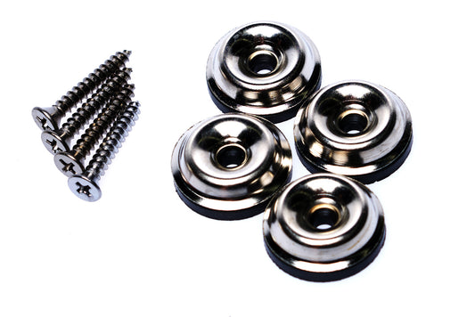 Fender Rhodes Electric Piano Feet / Glides Replacement Set of 4 w/ Hardware