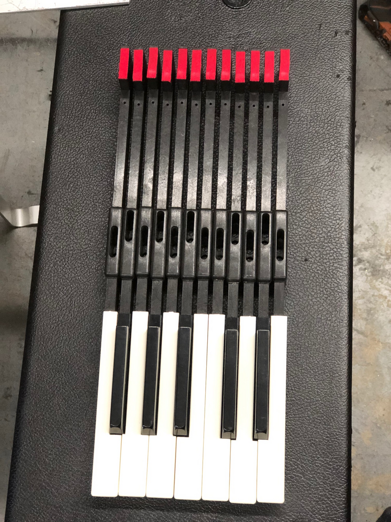 Rhodes Mark II Electric Piano Vintage Plastic Keys Full Octave Set of 12 1979-1983