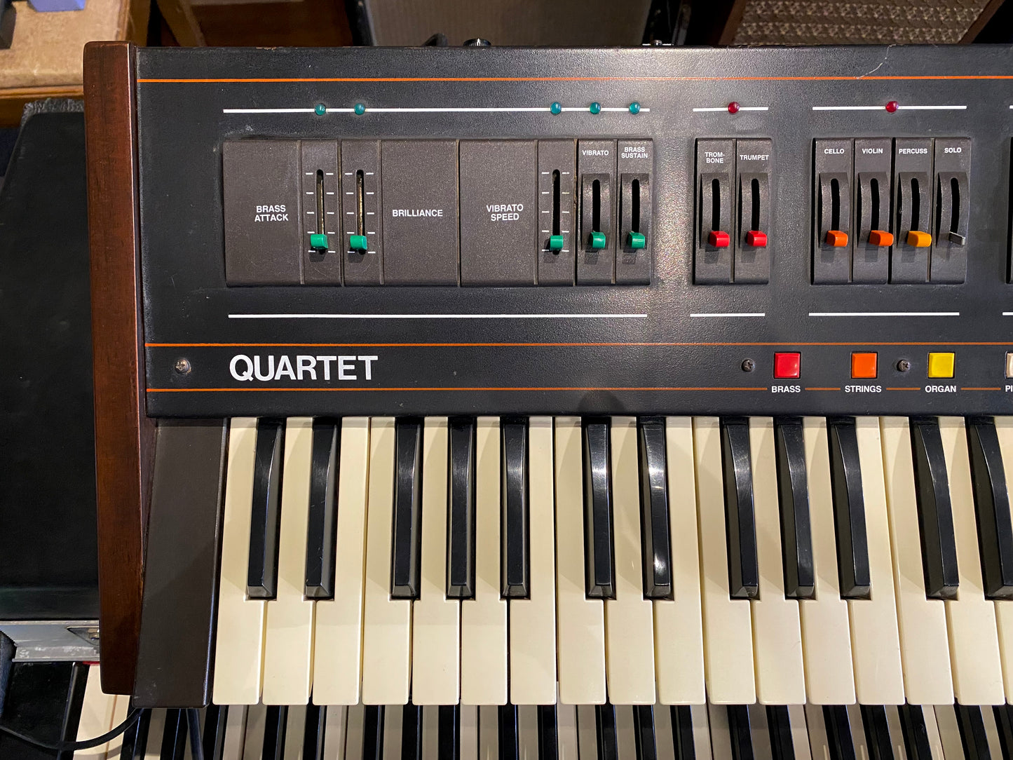 ARP Quartet Vintage 49-Key Orchestral Analog Synthesizer Siel Orchestra 1979-1980