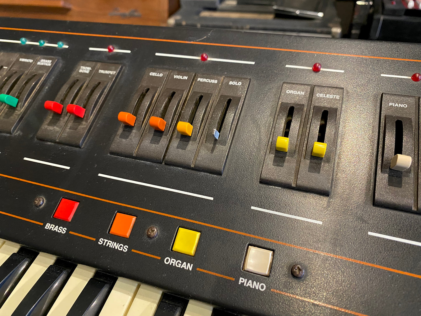 ARP Quartet Vintage 49-Key Orchestral Analog Synthesizer Siel Orchestra 1979-1980