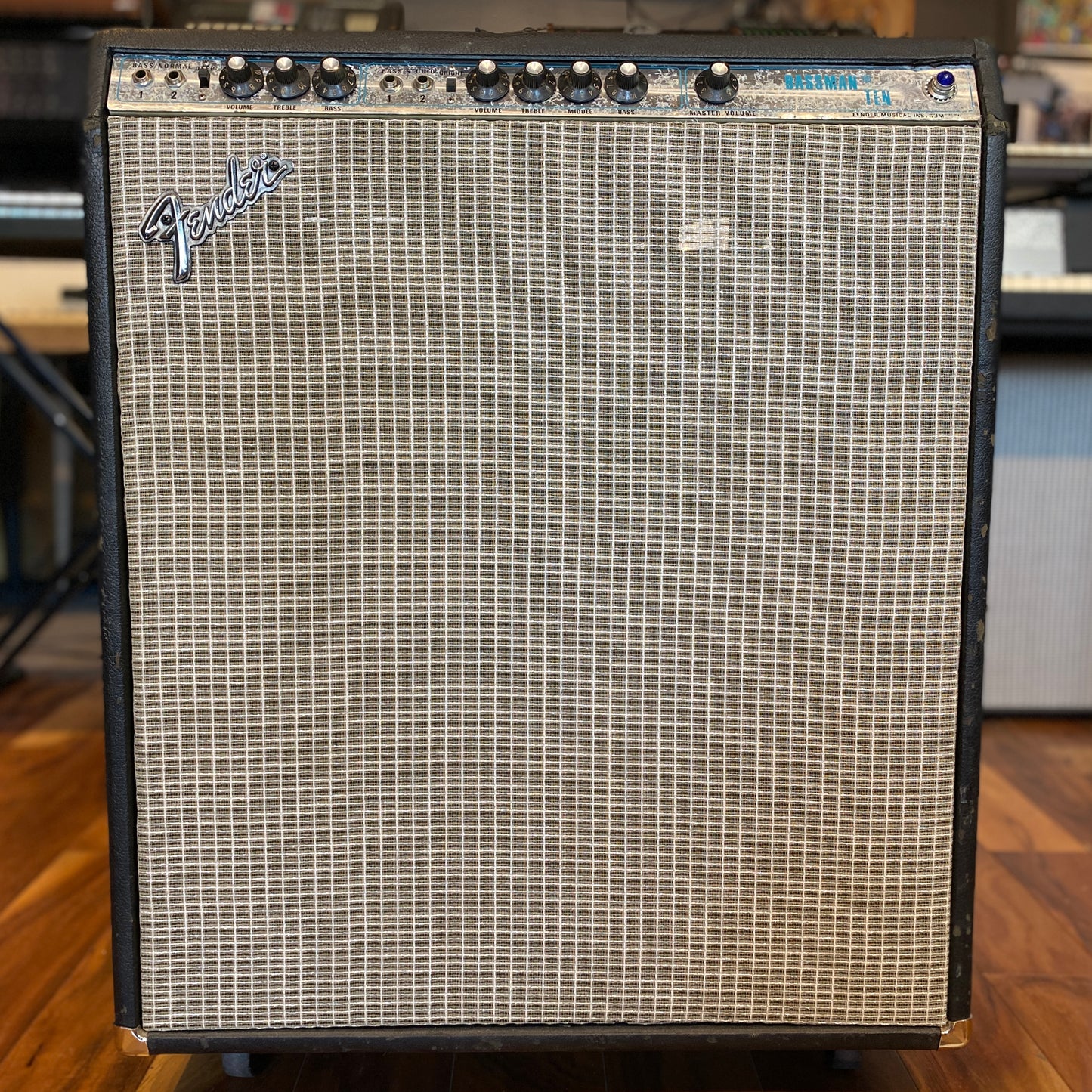 Fender Bassman Ten 2-Channel 50-Watt 4x10" Guitar Tube Combo Silver 1972-1976