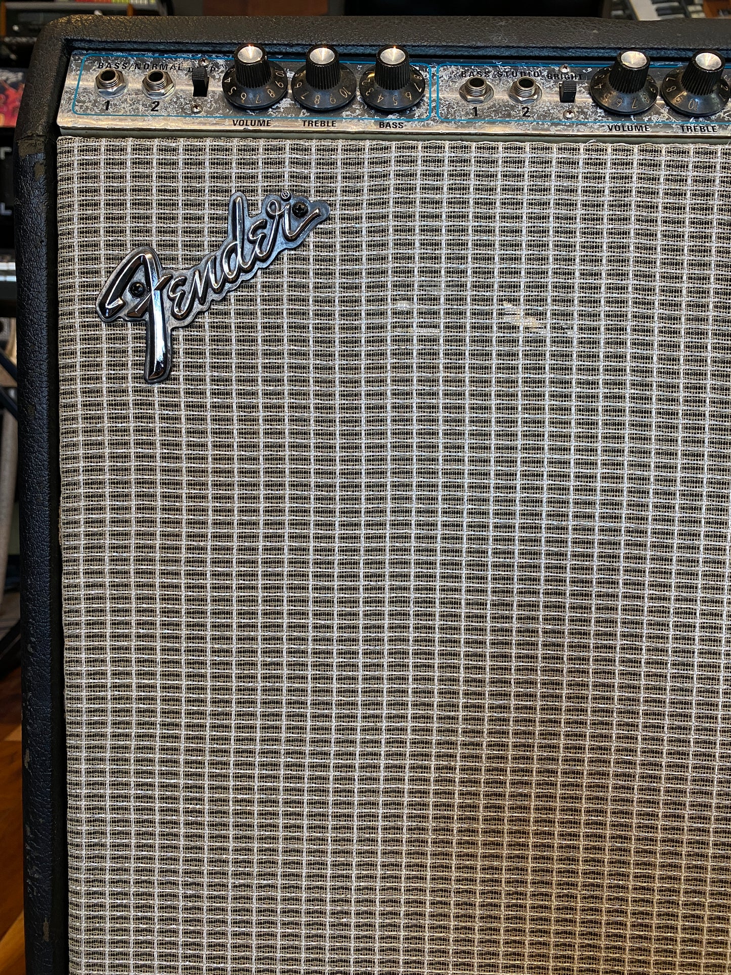 Fender Bassman Ten 2-Channel 50-Watt 4x10" Guitar Tube Combo Silver 1972-1976