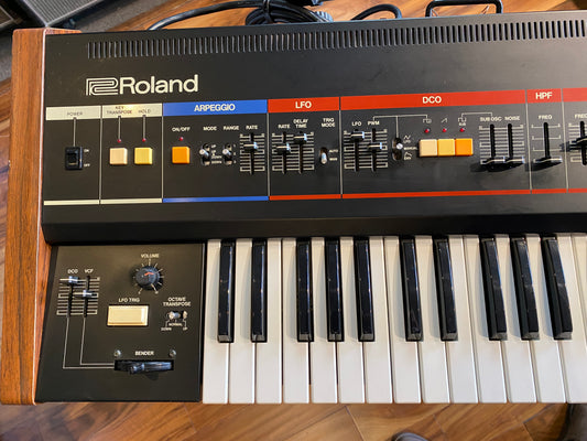 Roland Juno-60 Vintage 61-Key Polyphonic Synthesizer Keyboard 1983 Pro Serviced