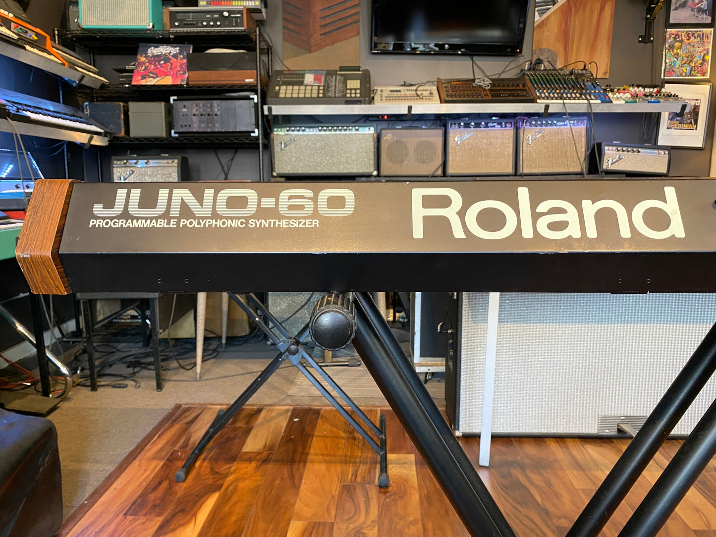 Roland Juno-60 Vintage 61-Key Polyphonic Synthesizer Keyboard 1983 Pro Serviced