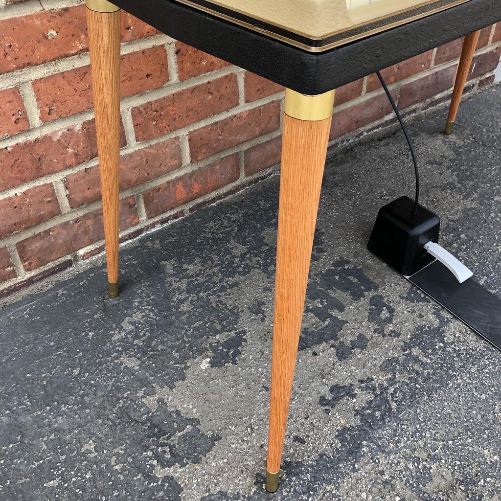 Wurlitzer 200/200A Natural Oak Wood Legs with Brass Hardware