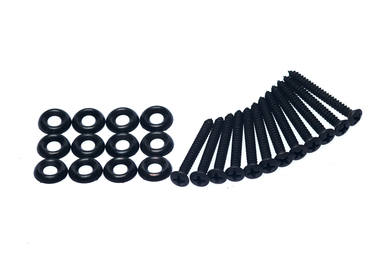 Rhodes Mark II Suitcase Face Panel Baffle Screws Set Black w/ Finishing Washers