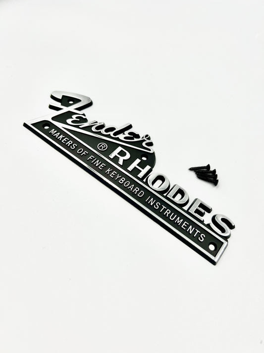 Fender Rhodes Large Rear Logo Electric Piano Replacement Badge