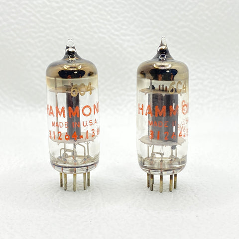 Hammond 6C4 Vintage Triode Rectifier Tubes Matched Pair Tested USA