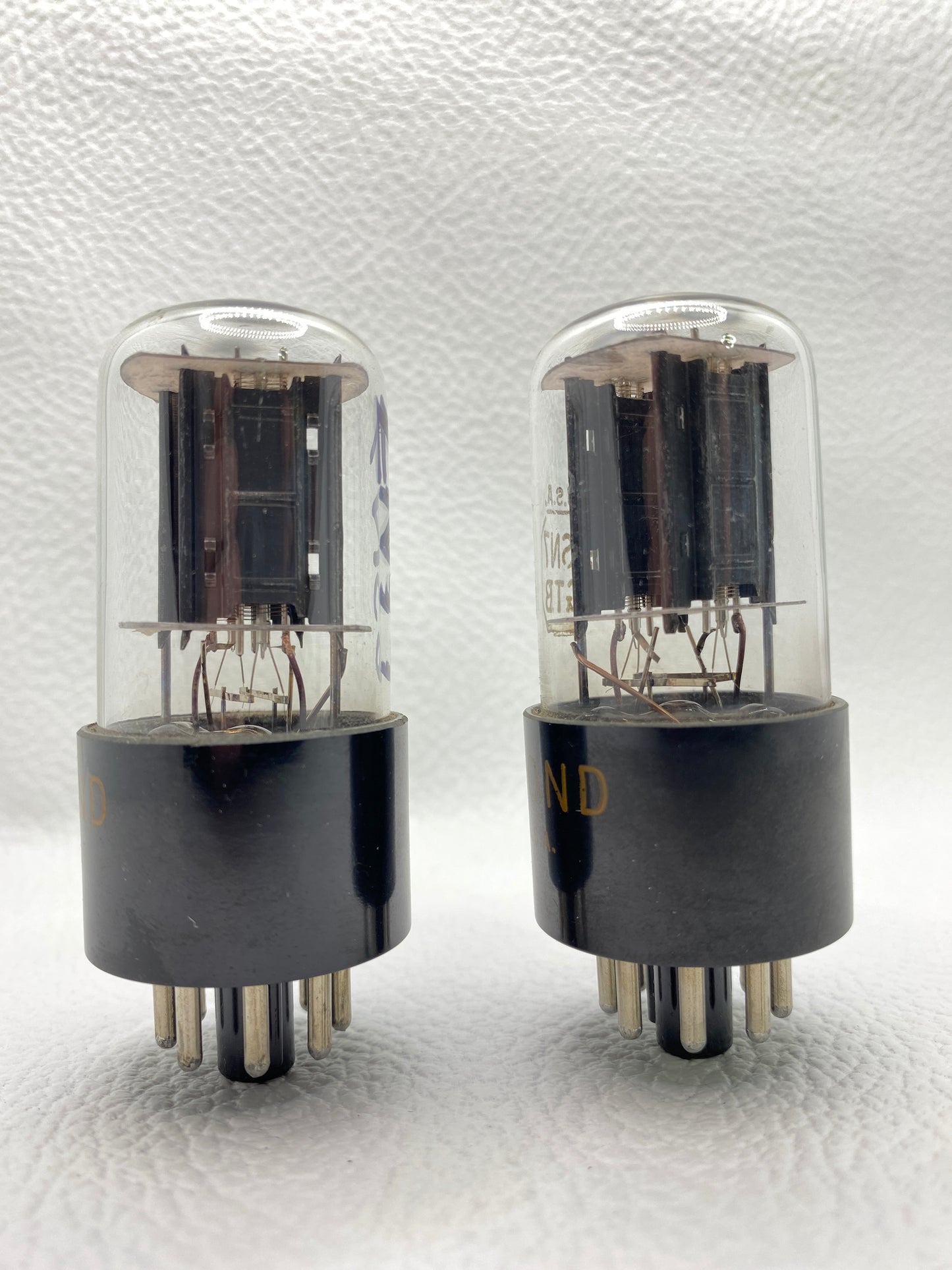 RCA / Hammond 6SN7GTB Vintage Black Plate Preamp Tubes Matched Pair Tested USA