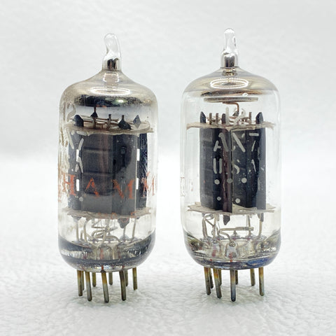 GE / Hammond 12AX7 Vintage Preamp Vacuum Tubes Matched Pair Tested USA