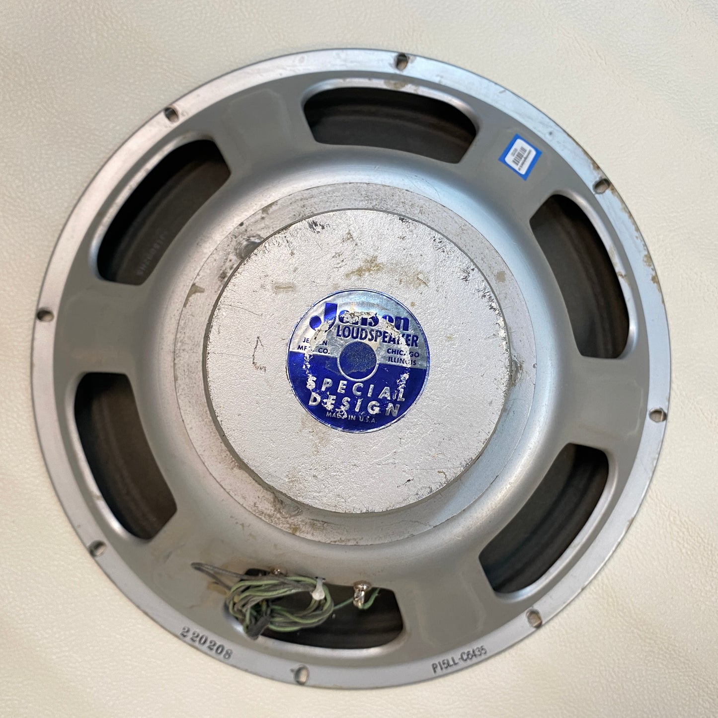 Jensen P15LL 15” 16 Ohm 35-Watt Vintage Alnico Wide Range Woofer Speaker 1963