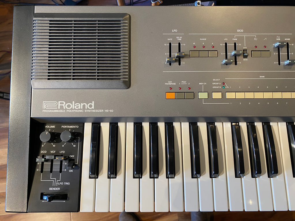 Roland HS-60 Vintage 61-Key Polyphonic Synthesizer Keyboard 1985 Pro S ...