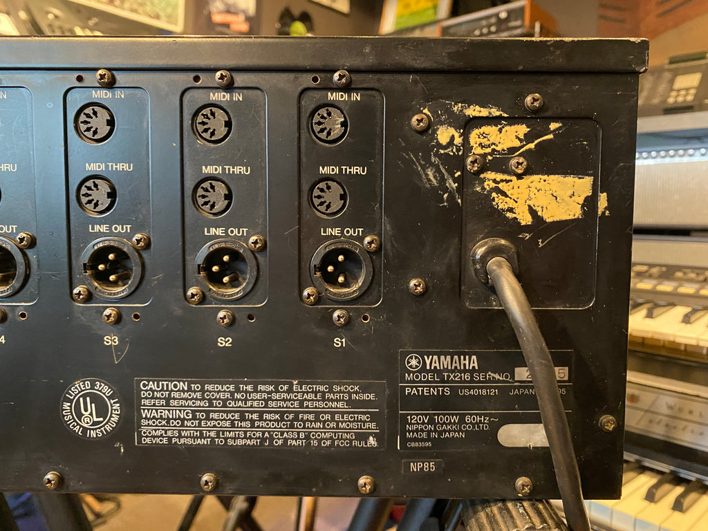 Yamaha TX216 Vintage FM Synthesizer Rack w/ 4 Modules 1980s Pro Serviced 1980s