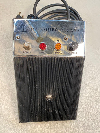 Leslie Combo Pre-Amp Vintage Footswitch Pedal Model 020875 for 145 / 147 1970s