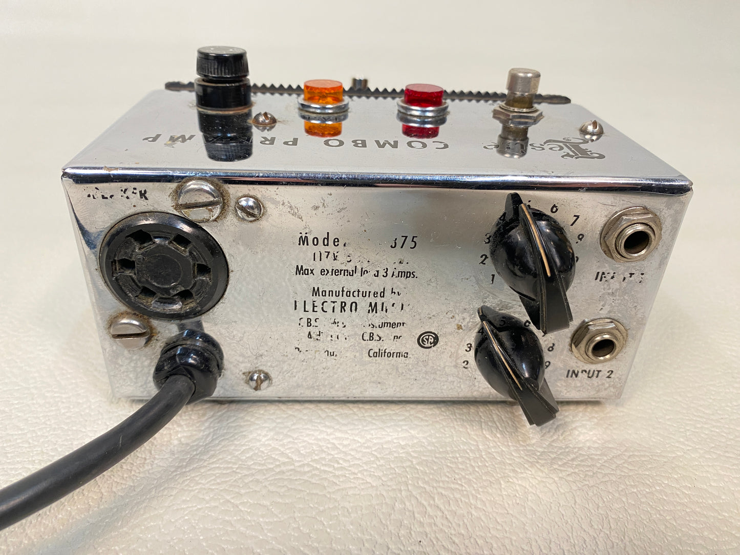 Leslie Combo Pre-Amp Vintage Footswitch Pedal Model 020875 for 145 / 147 1970s