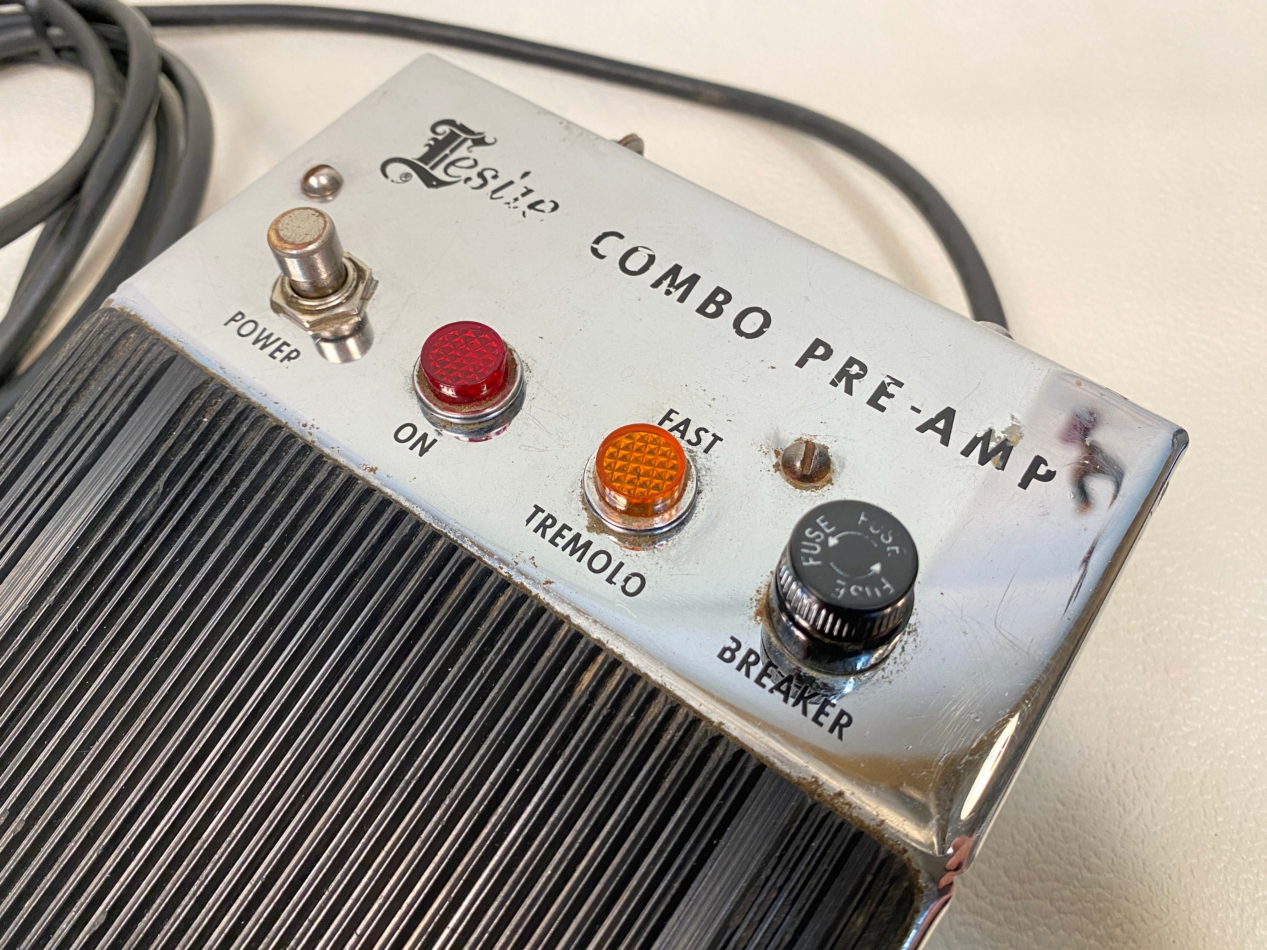 Leslie Combo Pre-Amp Vintage Footswitch Pedal Model 020875 for 145