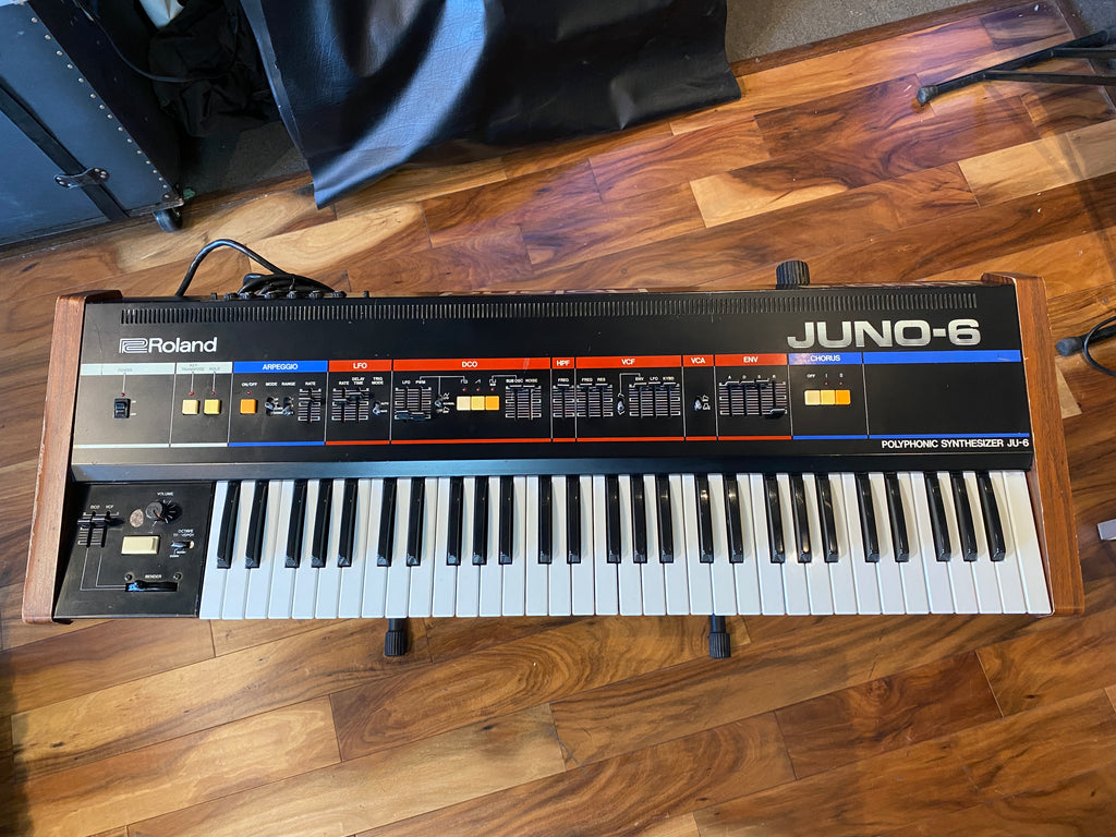 Roland Juno-6 Vintage 61-Key Polyphonic Synthesizer Keyboard 1983 Pro Serviced