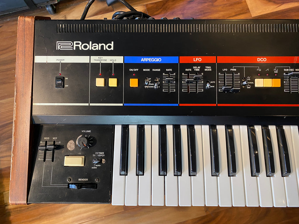 Roland Juno-6 Vintage 61-Key Polyphonic Synthesizer Keyboard 1983 Pro Serviced