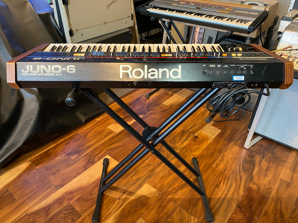 Roland Juno-6 Vintage 61-Key Polyphonic Synthesizer Keyboard 1983 Pro Serviced