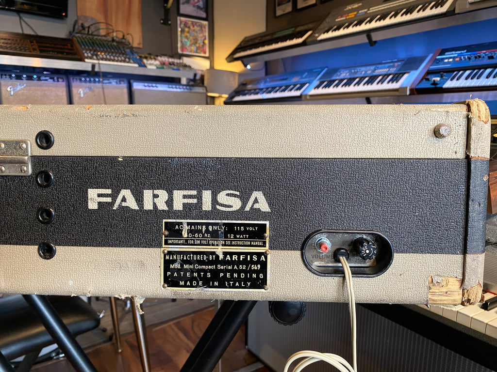 Farfisa Mini Compact Vintage Combo Organ 1960s Pro Serviced