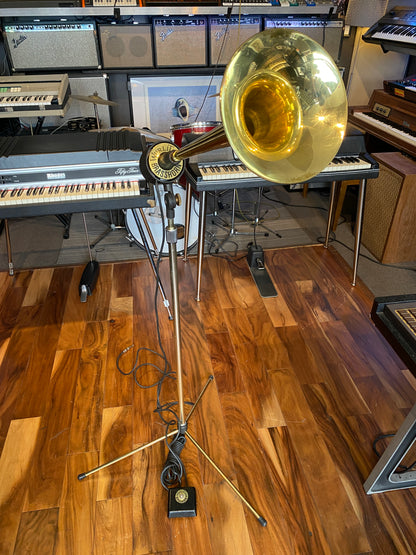 Wurlitzer 7100 Solid State Stereo Vintage 8x8” Amp & 7250 Brass Horn 1960s