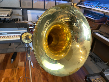 Wurlitzer 7100 Solid State Stereo Vintage 8x8” Amp & 7250 Brass Horn 1960s