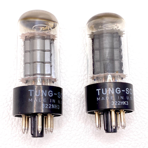 Tung-Sol 6V6GTA Vintage Power Tubes Matched Pair USA