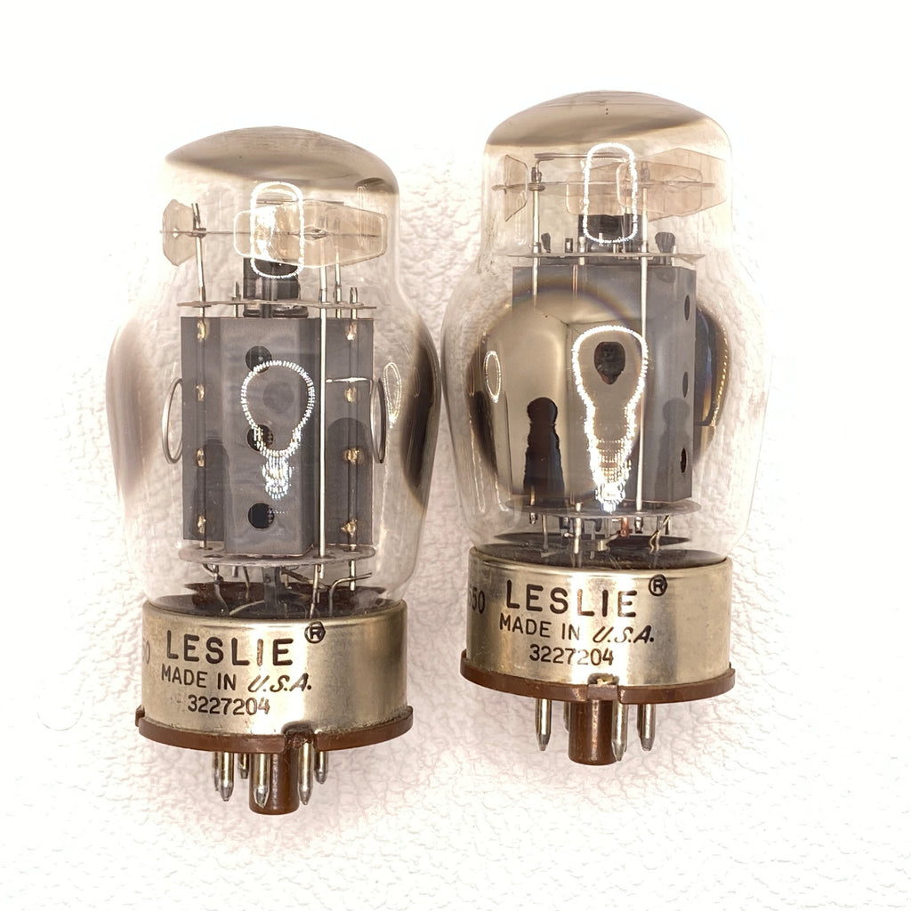 Leslie Tung-Sol 6550 Vintage Coke Bottle Power Tubes Matched Pair USA